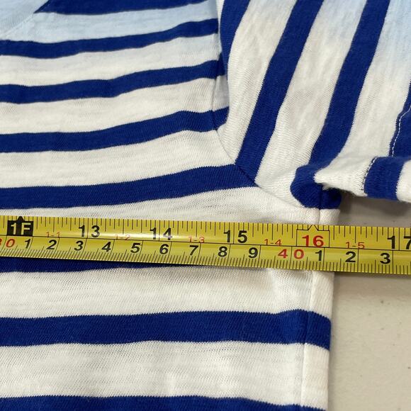 J CREW AN179 Blue White Striped Ombre Short Sleeve Tee Top T-Shirt XS - Picture 11 of 12